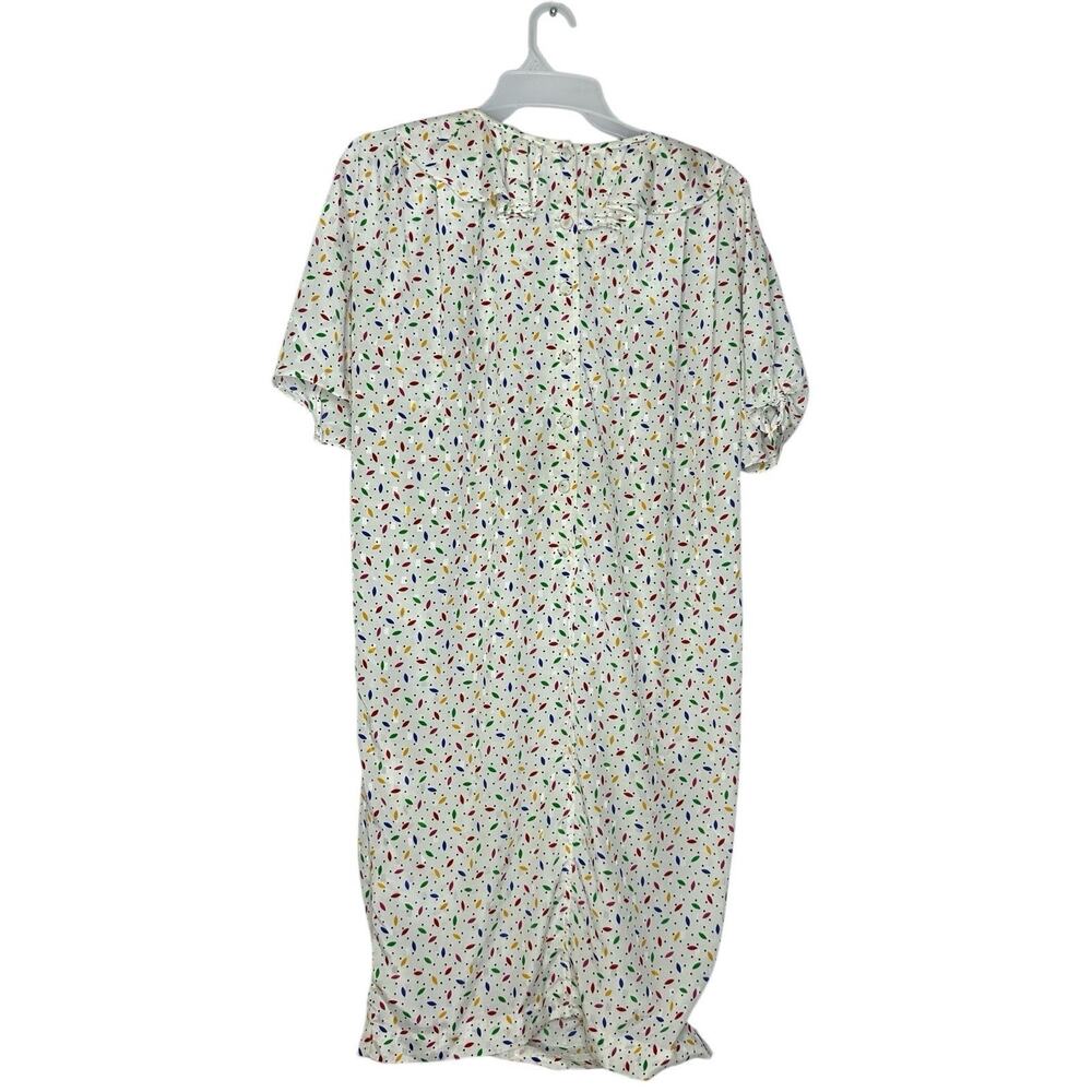 Tanner Multicolor Short Sleeve Shirt Dress size 10 Vintage Retro Whimsical 